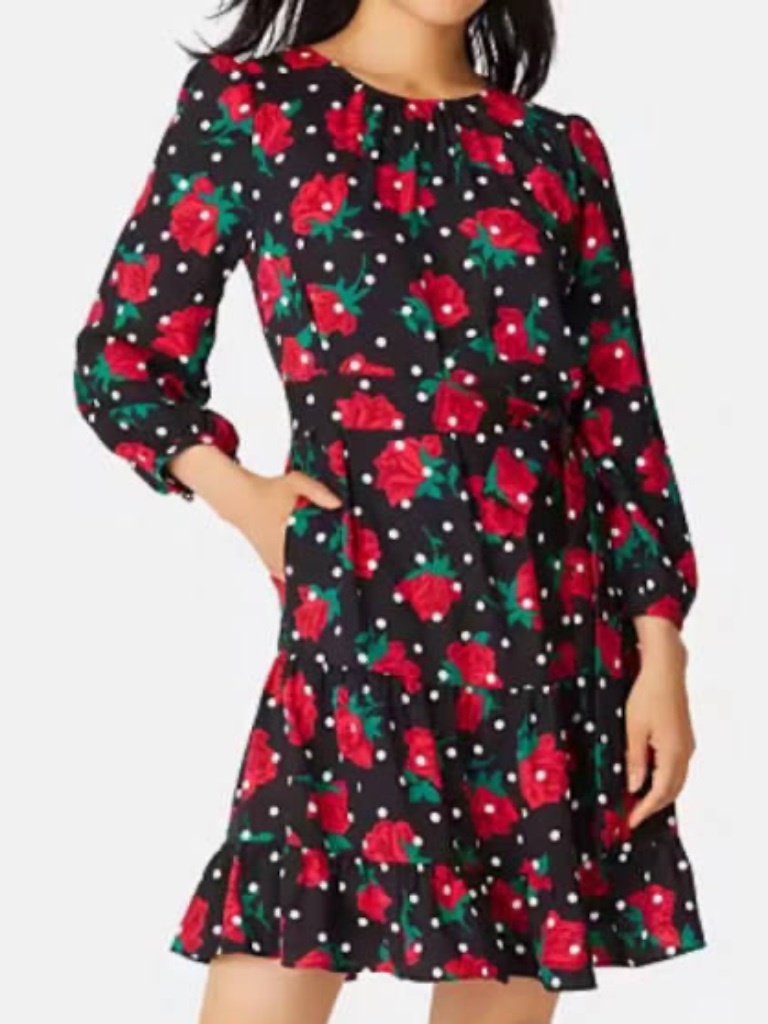 Kate Spade Rose Dot Toss Shift Dress - Size Small - Nwt